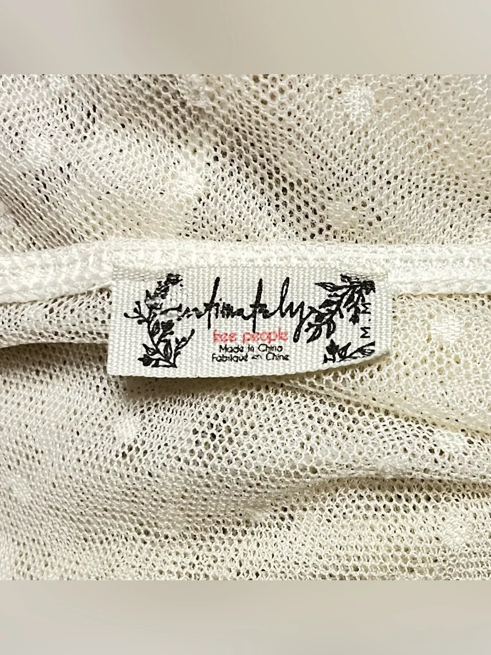 Free People Intimately Free Silverlake Picnic Puff Sleeve Cami Cropped Top M
